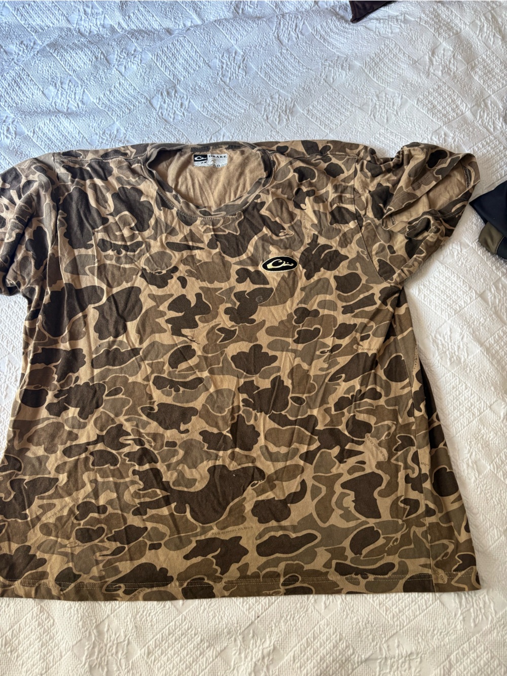 Drake Short-Sleeve Tee in Brown and Tan